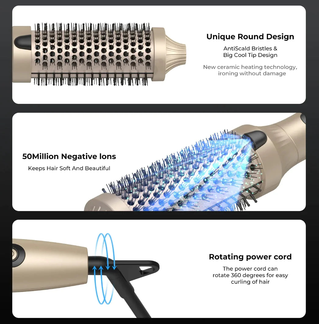 The Curl Club - Luxe heat curl brush